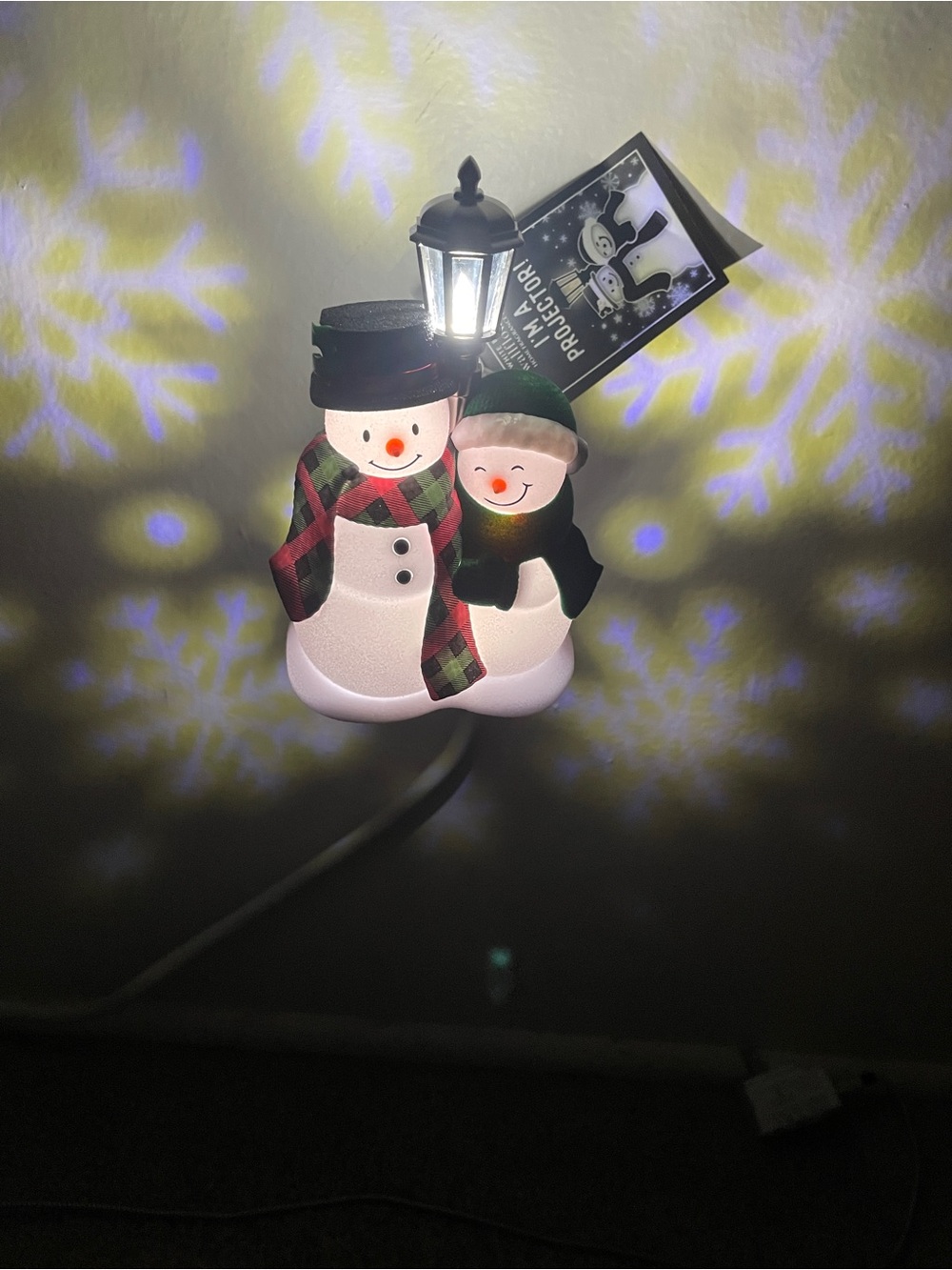 BBW Light Up Snowmen Wallflower- New